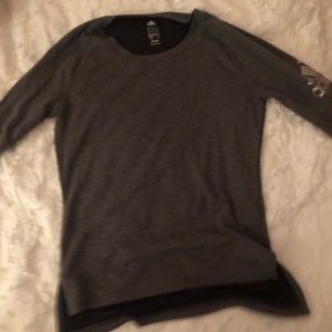 women’s adidas grey long sleeve shirt